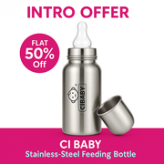 Stainless Steel Baby Feeding Bottle- 240ml